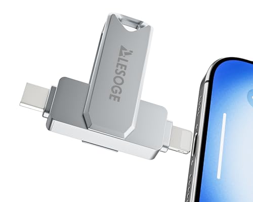 LESOGE Memoria USB C de 64 GB para iPhone