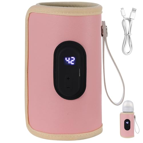 Chauffe-biberon portable 18 W chauffe-biberon à chauffage rapide température réglable chauffe-biberon USB pour la maison famille voyage Style 2...