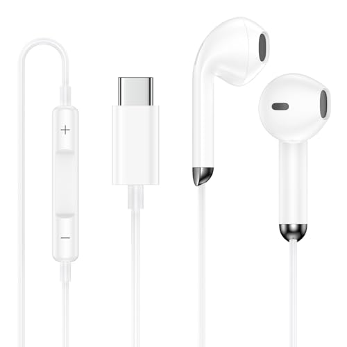 USB C for iPhone Headphones Earphones Wired for iPhone 17/17 Pro/17 Pro Max/16/16 Pro/16 Pro Max...