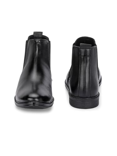 Image of AADI Men's Synthetic Leather Lightweight Comfortable Trendy Outdoor Casual Shoes Slip On Chelsea Boots
