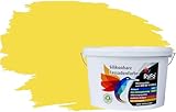 RyFo Colors Silikonharz Fassadenfarbe Lotuseffekt Trend Zitrusgelb 10l - bunte Fassadenfarbe, weitere Gelb Farbtöne und Größen erhältlich, Deckkraft Klasse 1