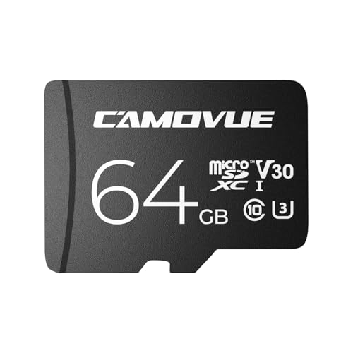 CAMOVUE 64GB microSD Card, Max.100MB/s Read Speed, 4K Ultra HD Transmission, Series RLA-SD10,U3/C10/30, Universal Compatibility with Reolink Cameras, Smartphone, Dash Cam, Drone, etc.