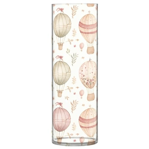 Vase aquarelle montgolfière en plastique incassable pour bouquet - 2