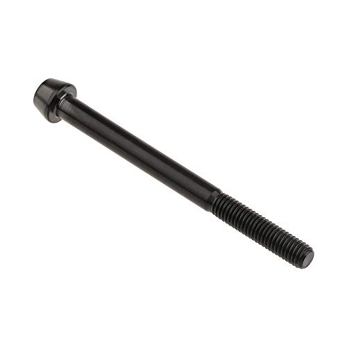 Image of Titanium Ti Bolt M5x9 16 18 20 25 30 35 40 45 50 55 60mm Tapered Head Screws Pack of 4 (M5x60mm, Black)