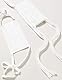 Oscar Apparels Wiederverwendbare Stoffmaske, 100% BCI Baumwolle mit Schleife zum Selbstbinden, Weiß, Erwachsene (5er Pack)