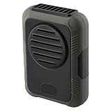 Drhomeam ポータブルファン 2000/6000mAh 充電式 ミニウエストファン 最大稼働時間 パーソナルクリップファンベルトファン アウトドア 仕事場 農場 旅行 釣り用 (グリーン(DQ223) 2000mAh)