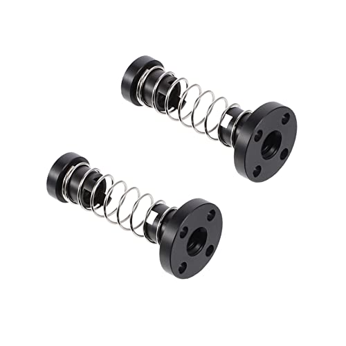 HOMOCONO 2pcs Nut CNC Parts T8 Lead Screw Leadscrew Anti Backlash Spring Accessories for Springs Stainless Pogo Screw Backlash Threaded Rod T8 Screw T8 Spring See Black