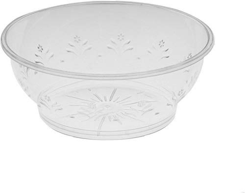 40 Multi-uso Pequeños Elegantes Cuencos de Plástico Duro, Cuencos de Postre, Transparente 180ml - Resistente, Reutilizable| para Mousse Aperitivos Chuches en Cumpleaños, Navidad y Fiestas.
