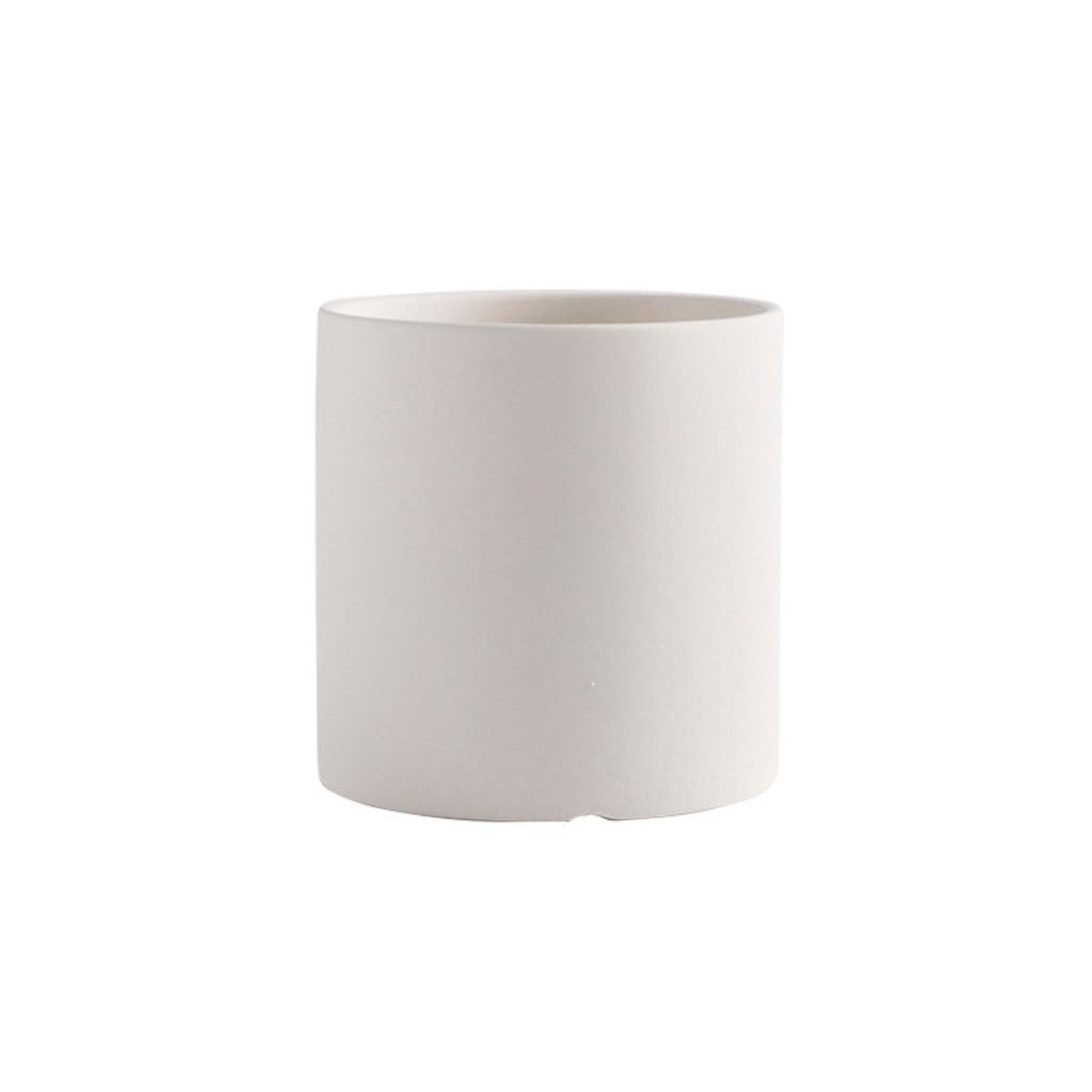 Gelasige B Flower Pots Nordic Flower Pot Ceramic Round Pot Simple Literary And Artistic Personality Green Plant Flower Pot Outdoor Flower Pots(B)