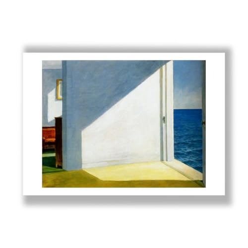 Edward Hopper Rooms by the Sea impression d'art mate format medium par Spiffing Prints