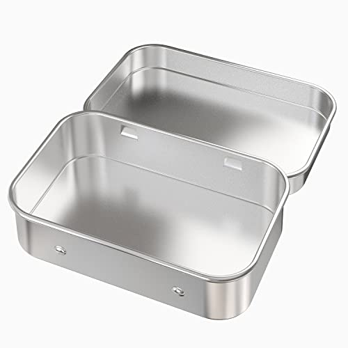 Hulless UB-1711112156 12 Pcs Metal Hinged Tin Box Container Mini Portable Small Storage Container Kit thumb #1
