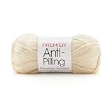 Premier Yarns Anti-Pilling Everyday Worsted Yarn, Soft Acrylic Yarn, Ideal Yarn for Crocheting and Knitting, Machine Washable, 180 yds, Cream