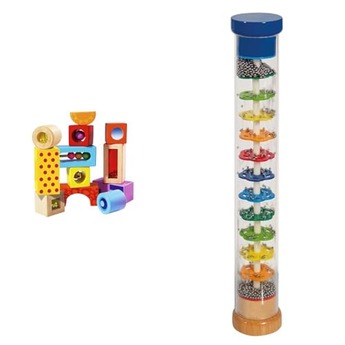 Eichhorn – Klangbausteine – 12 Bunte Holzbausteine die...