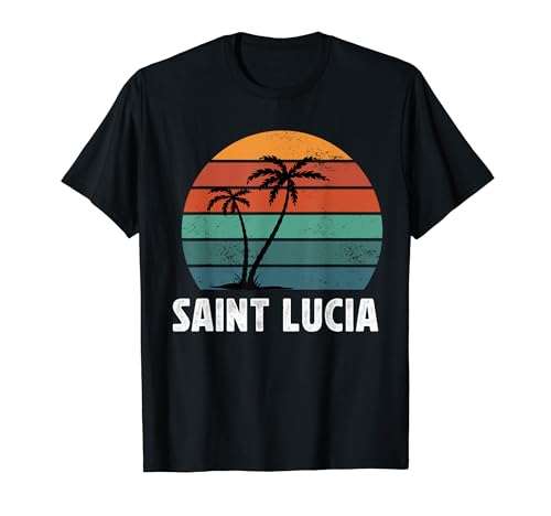 Santa Lucía Souvenir Vacaciones Orgullo Santa Lucía Hombres Mujeres Camiseta