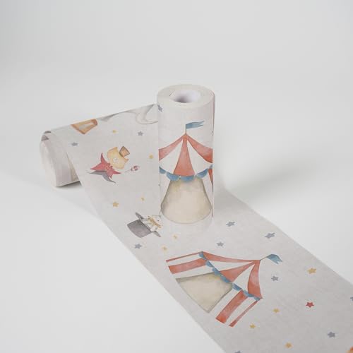 A.S. Création Lilly & Luis Non-Woven Wallpaper Circus Theme in Multicolour - 5,00 x 0,13 m Wallpaper for Kids - 771491 - Image 2