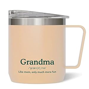 VAHDAM, Grandma Mug (300ml/10.1oz) Beige Reusable Mug | 18/8 Stainless Steel | Carry Hot & Cold Beverage | Eco-Friendly…