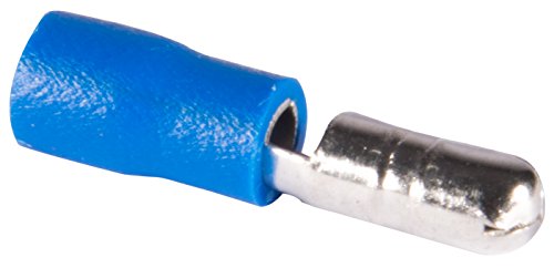 Electraline 62282 Capocorda Cilindrico, Diametro 4 mm, Maschio, Blu