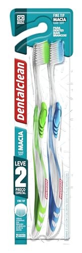 Encontraproduto.com.br - Dentalclean Escova de Dente Leve 2 Cerdas Ultrafinas, Fine Tip