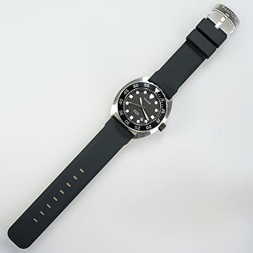 Pantor Nautilus Dive Watch - 200M Diver Watches For Men With Automatic Movement, Rotating Bezel, Sapphire Crystal And Rubber Strap Diving Watch(Black) #TOP1