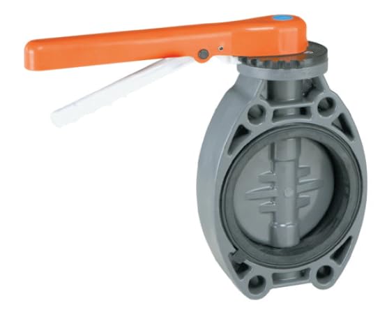 VALV. MARIPOSA SERIE STANDARD PVC-U ZINC EPDM MANETA D110