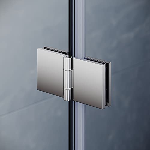 ELEGANT 800mm Bifold Shower Door Frameless Shower Enclosure Reversible Folding Bathroom Glass Cubicle Door