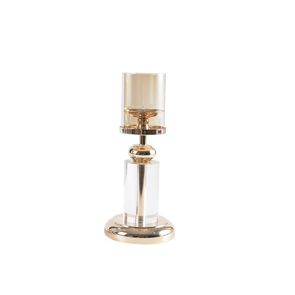 Französische romantische Kerzenständer, Licht Luxus Kristall Glas Leuchter Wohnzimmer Veranda Dekoration Hause Esstisch Kerzenhalter Decor(S)