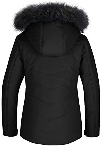 Skieer Women's Waterproof Ski Jacket Warm Puffer Jacket Thick Hooded Winter Coat - Image 2