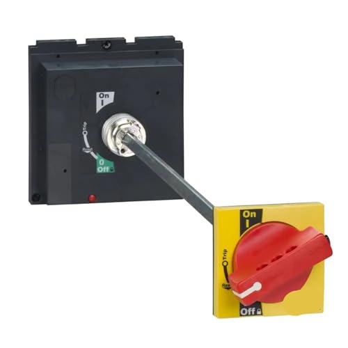 Disjoncteur à boîtier moulé NSX poignée rotative de cadenassage jaune rouge 400A