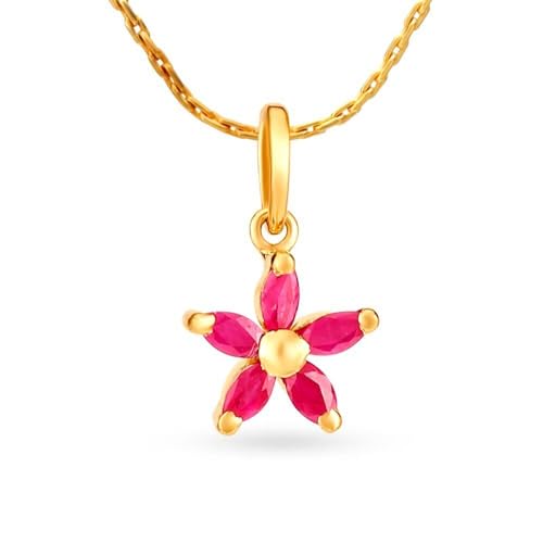 Pendentif CZ en or jaune 22K collier de fiançailles haut de gamme pour femme