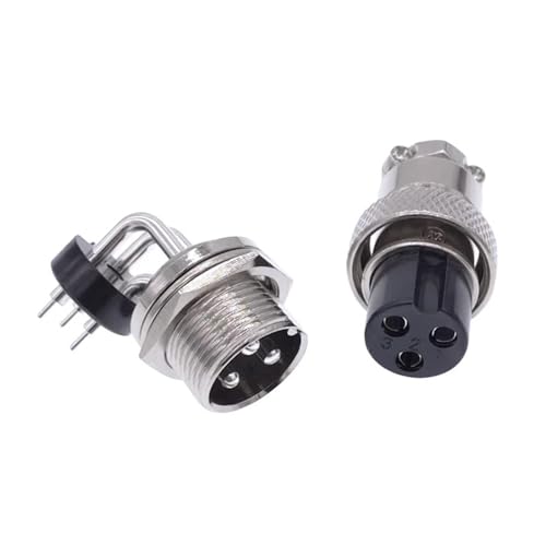 Conector GX16 de 2 pines para placa PCB con aguja curva que optimiza el espacio 4