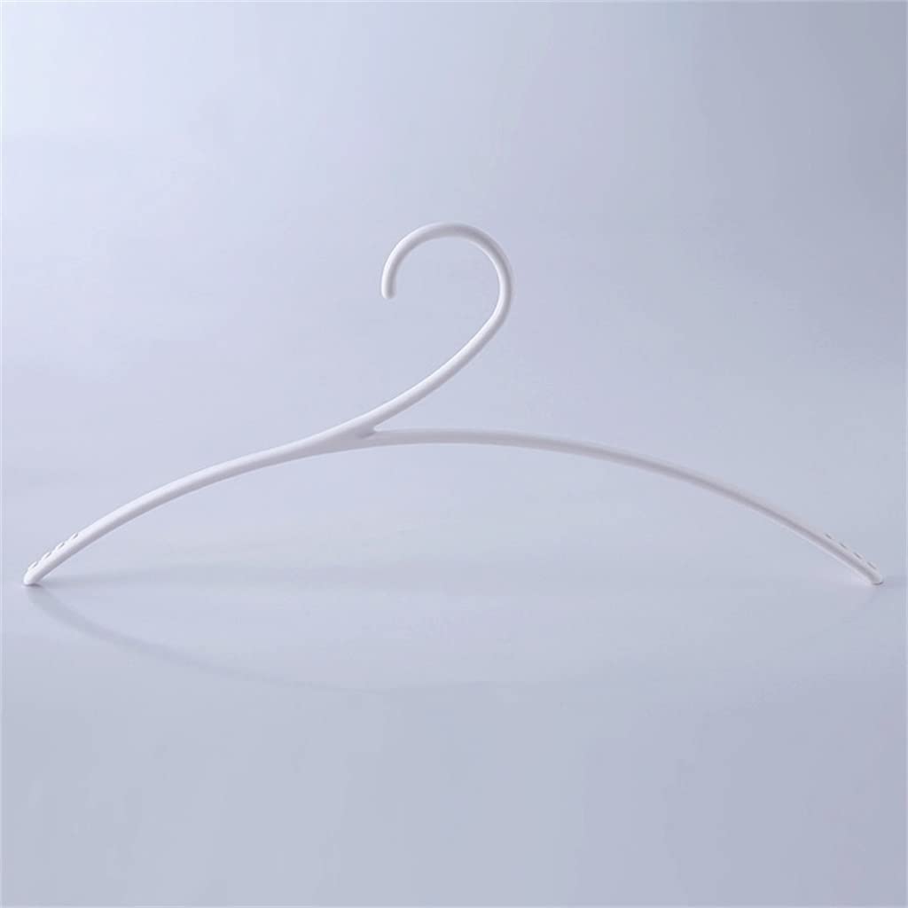 MOBYGKFY Portable Plastic Display Hanger Windproof Wardrobe Coat Shirt Suit Hanger Clothes Storage Rack(Wit)
