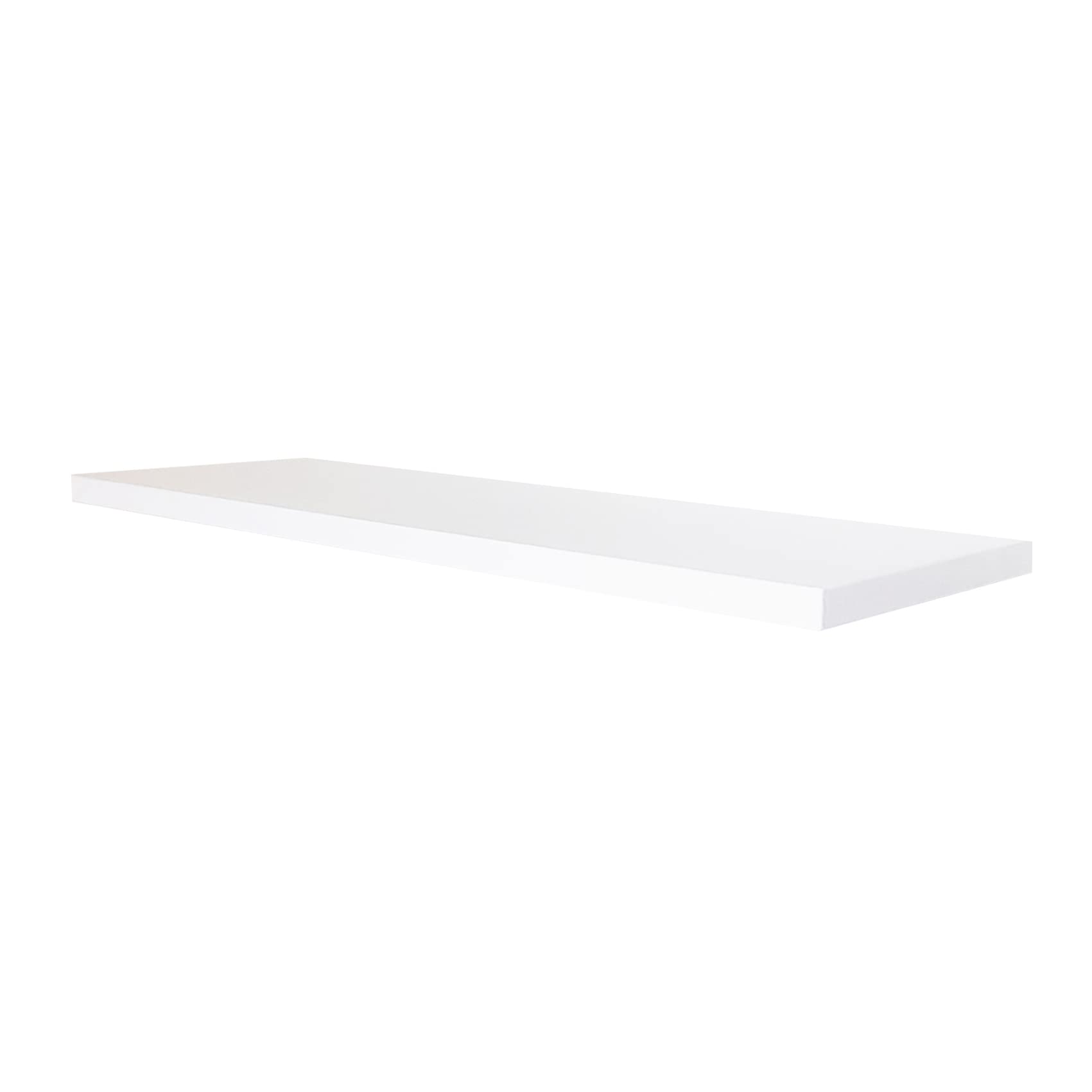 Henor étagère Murale en Bois 120 x 15 x 2.5 cm – Tablette Flottante réglable horizontalement, verticalement et en Inclinaison – Jusqu’à 30 kg – Blanc