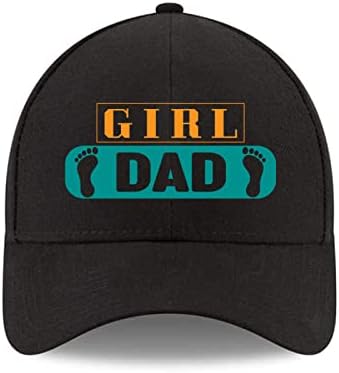 Hat for Girl Dad Best Dad of Girls Gifts from Daughter Mens Girl-dad Baseball Cap for Birthday Fathers' Day Christmas Appreciation Adjustable Snapback Hat Unisex-Adult Black