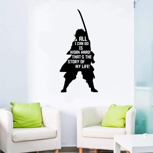 Vinilo Decorativo Pared Tanjiro Demon Slayer 10x4 pulg miniatura 3