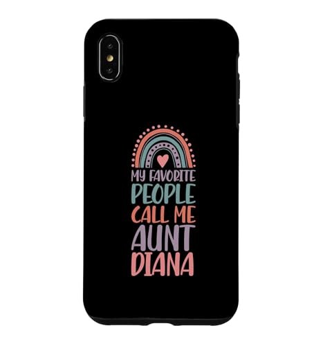 My Favorite People Call Me Aunt Diana �t�@�[�X�g�l�[�� Auntie �X�}�z�P�[�X iPhone XS Max �p