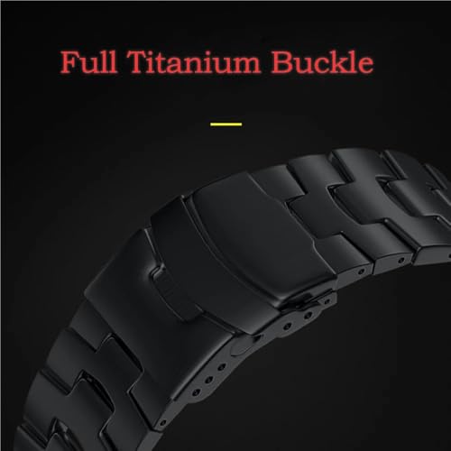 Bracelet en metal titane de 22 mm pour montres connectees et classiques - 4