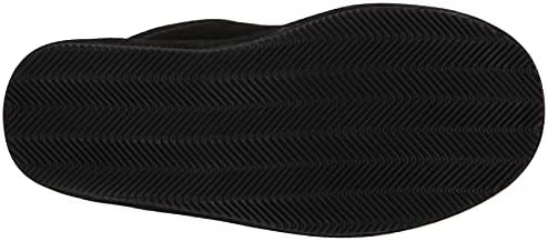 MUK LUKS Men's Dave Printed Berber Suede Scuff Slipper, Black, 12 | Image 3