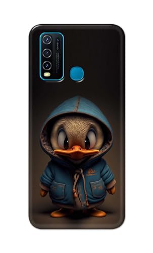 Image of PRINTFIDAA Printed Hard Back Cover Case for Vivo Y30 | Vivo Y50 Back Cover (Animated Duck) -112
