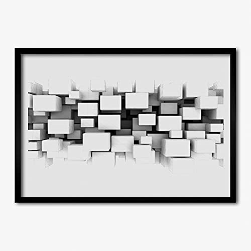 Affiche encadrée 70x50 cm abstraction design moderne pour salon