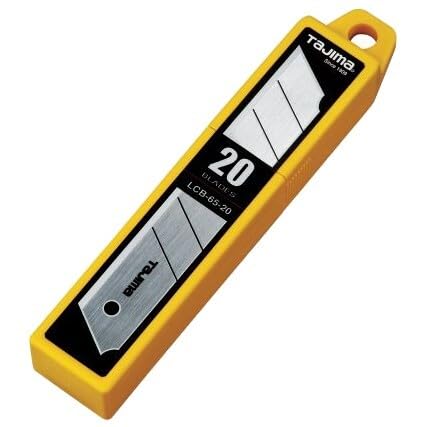 2 Pack Tajima LCB-65-20 1" x 7-point Replacement Snap-Blades for Aluminist & Rock Hard Knives 20-blade hard pack