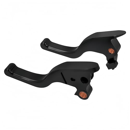 Leviers d'embrayage de frein de moto pour Harley Softail noir 3 doigts