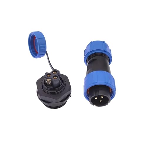 Conector de Cable IP68 SP17 con rosca macho hembra de 3 pines antioxidante 6