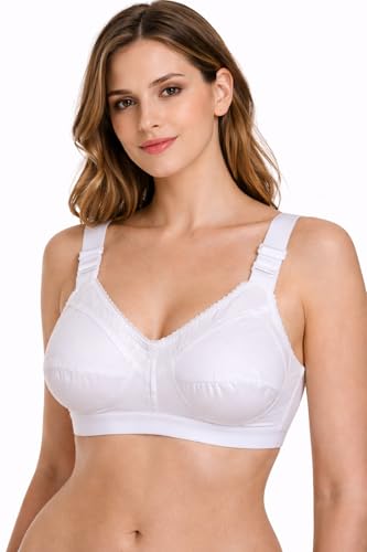 Image of Women Cotton Bra, Soft Breathable Non-Padded Everyday Comfort Bra