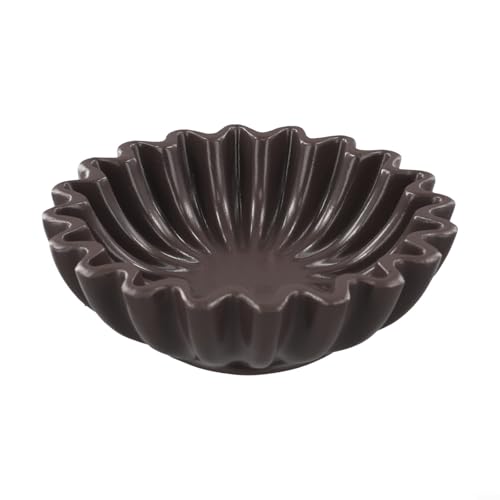 SPORTARC Ciotola decorativa in resina dal design unico, perfetta per chiavi, gioielli o potpourri (nero S)