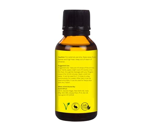 Image of Earth N Pure Pumpkin Seed Oil (Kaddu Oil) Cold Pressed, Natural and Therapeutic Grade - 50 ml