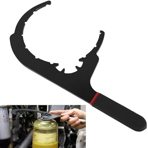 mooncar 6" Oil Filter Removal Tool 61110 Diesel Fuel Filter Wrench Fit for Davco,Cummins,Peterbilt,Kenworth Filter collar/Vent Cap Remove Tool Cover