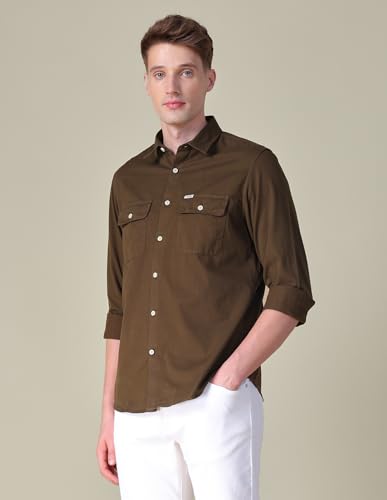 Image of U.S. Polo Assn. Denim Co. Men's Twill Slim Fit Shirt