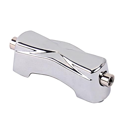 OFFSCH 2個クローフック式ドラムラグ 交換用属製ダブルエンドドラムイヤー スネアドラム用パーカッションアクセサリー 銀色