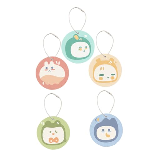 LALADEFIEE Estropajos de Cocina de Pulpa Natural 5 Piezas Diseños de Dibujos Animados Esponjas de Limpieza Absorbentes para Lavar Platos y Sartenes Paños Multiusos para Fregadero Colores