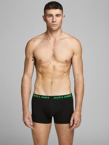 Jack & Jones Herren Jacsolid Trunks 10 Packs Boxershorts, Schwarz ,XL 3